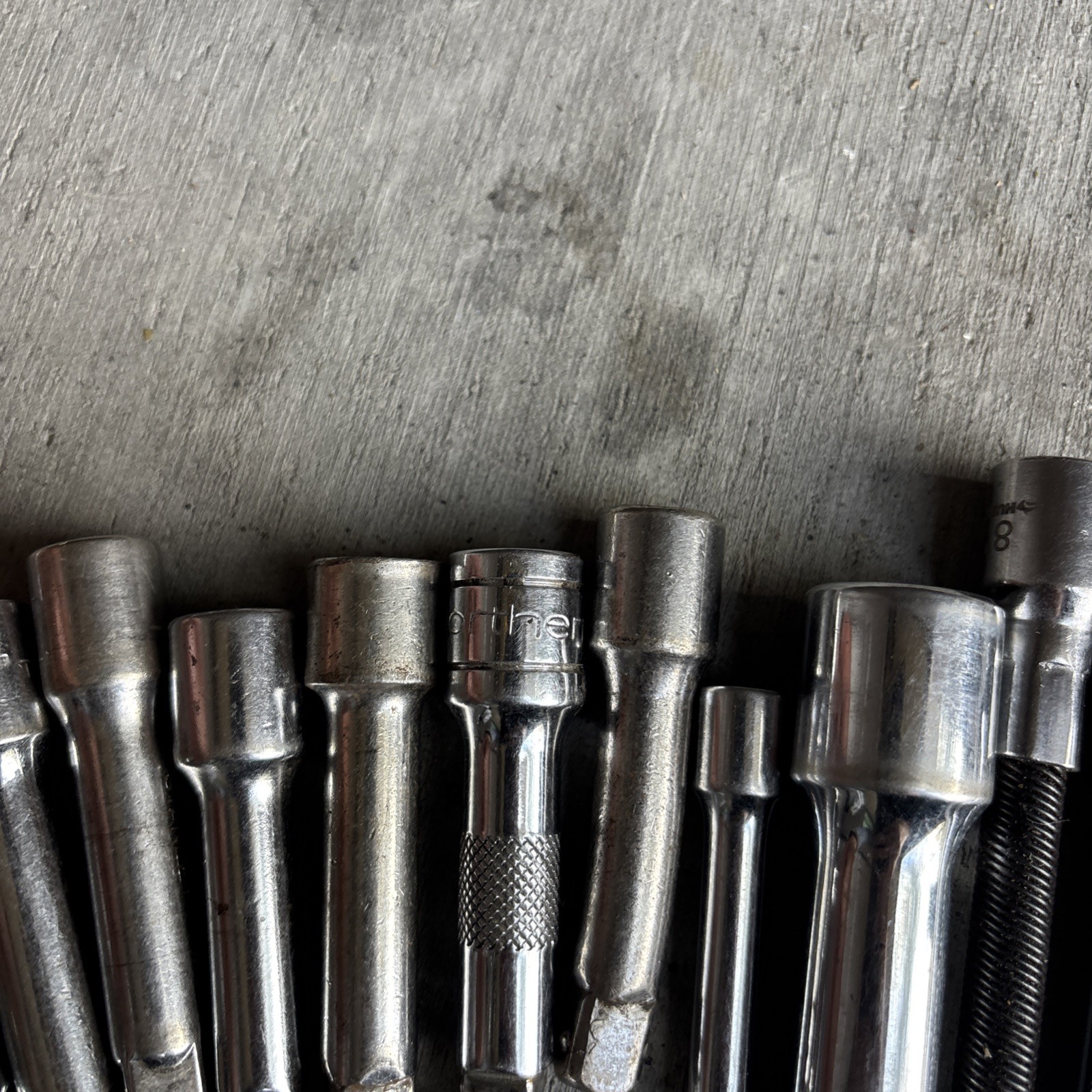 Lot of 22 Assorted Socket Extensions Various Sizes and Brands See Photos