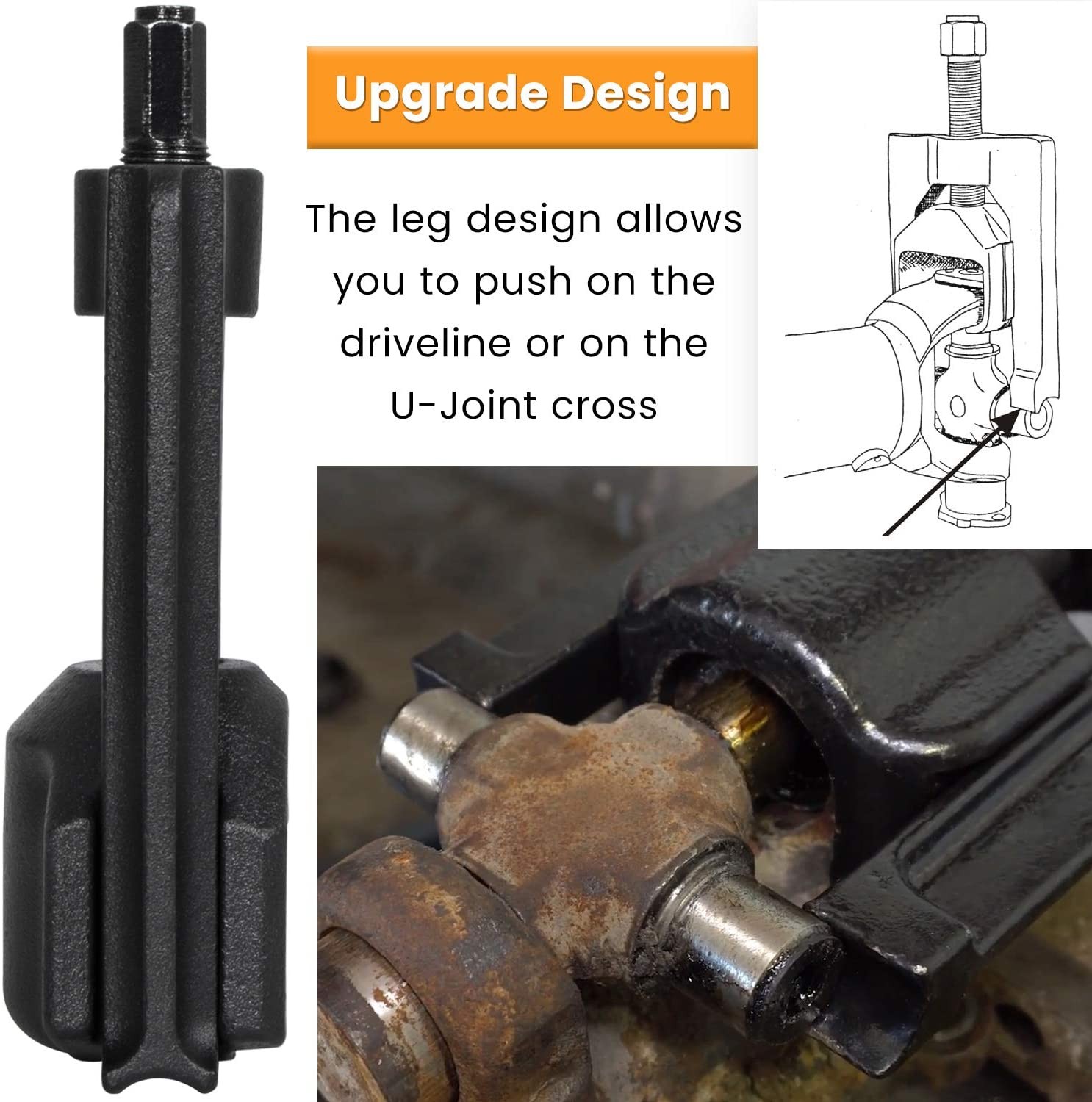 Universal Joint Puller Press Removal U-Joint Tool Heavy Duty (Class 1-3) 10105
