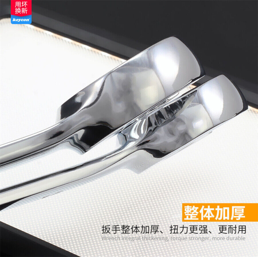 6 Pcs 6mm-19mm 6 Point Chrome Steel Car Metric Flare Nut Spanner Wrench Set -USA