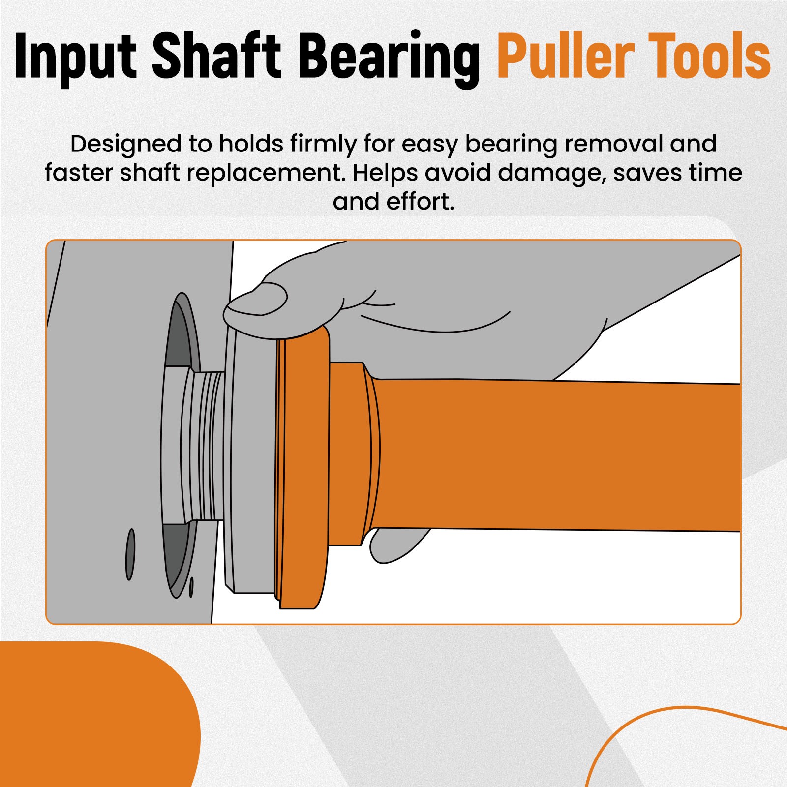 Input Shaft Bearing Puller Tools for Eaton Fuller 1 3/4″ & 2″ Shafts 4308011