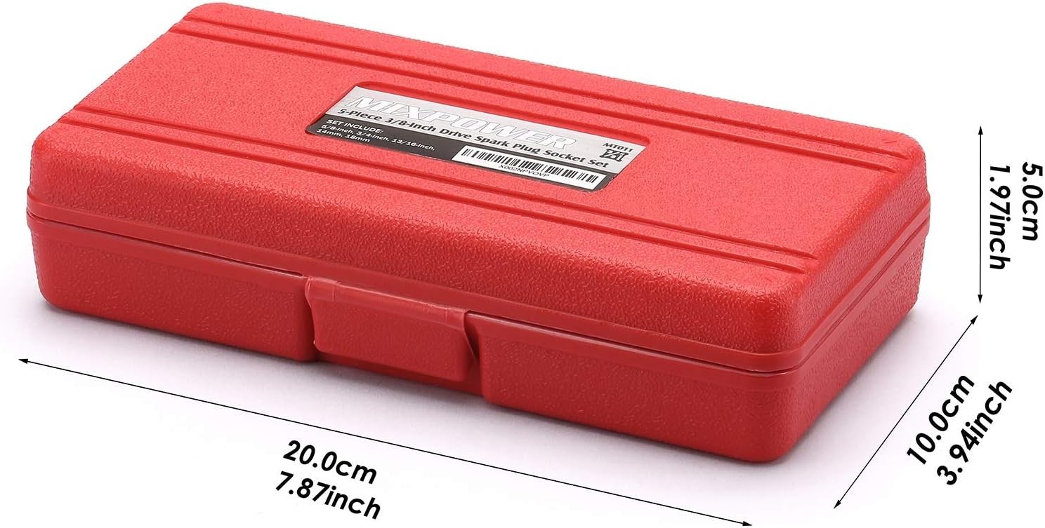 Mirror Finish 3/8-Inch Drive Spark Plug Socket Set – SAE & Metric Compatibility