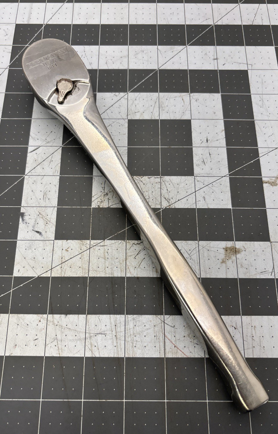 Vintage Craftsman 84T Ratchet USA KAD 25482 Square Handle 11 1/4″
