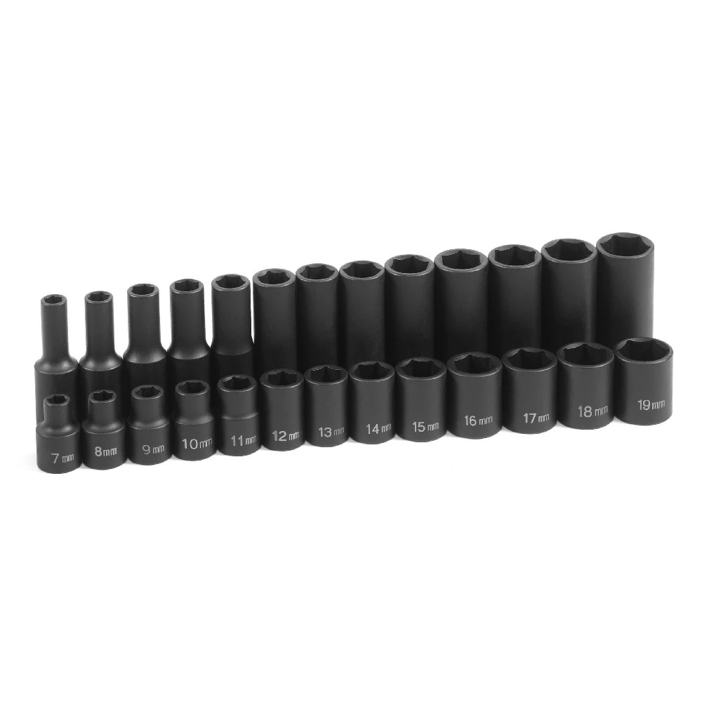 Grey Pneumatic 1226M 3/8″ Dr 26 Pc Metric Standard Deep Master Impact Socket Set