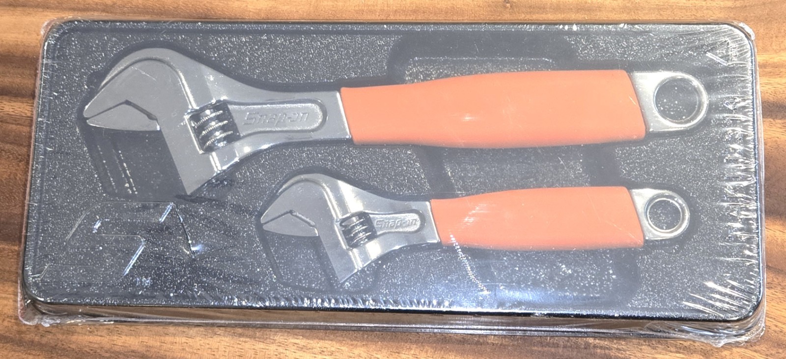 Snap-On™ 8″ 12″ Orange Flank Drive Plus Adjustable Wrench Set FADH702C1O