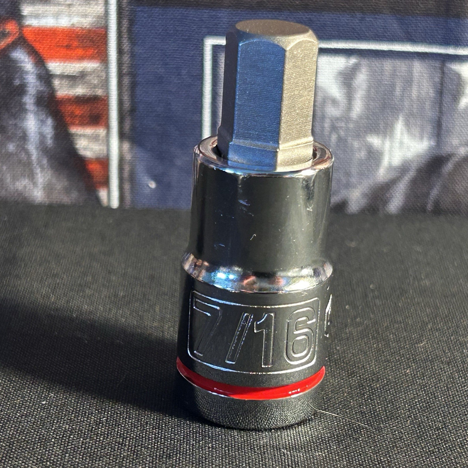 QUINN 7/16 x 1/2″ Dr Hex Bit Socket