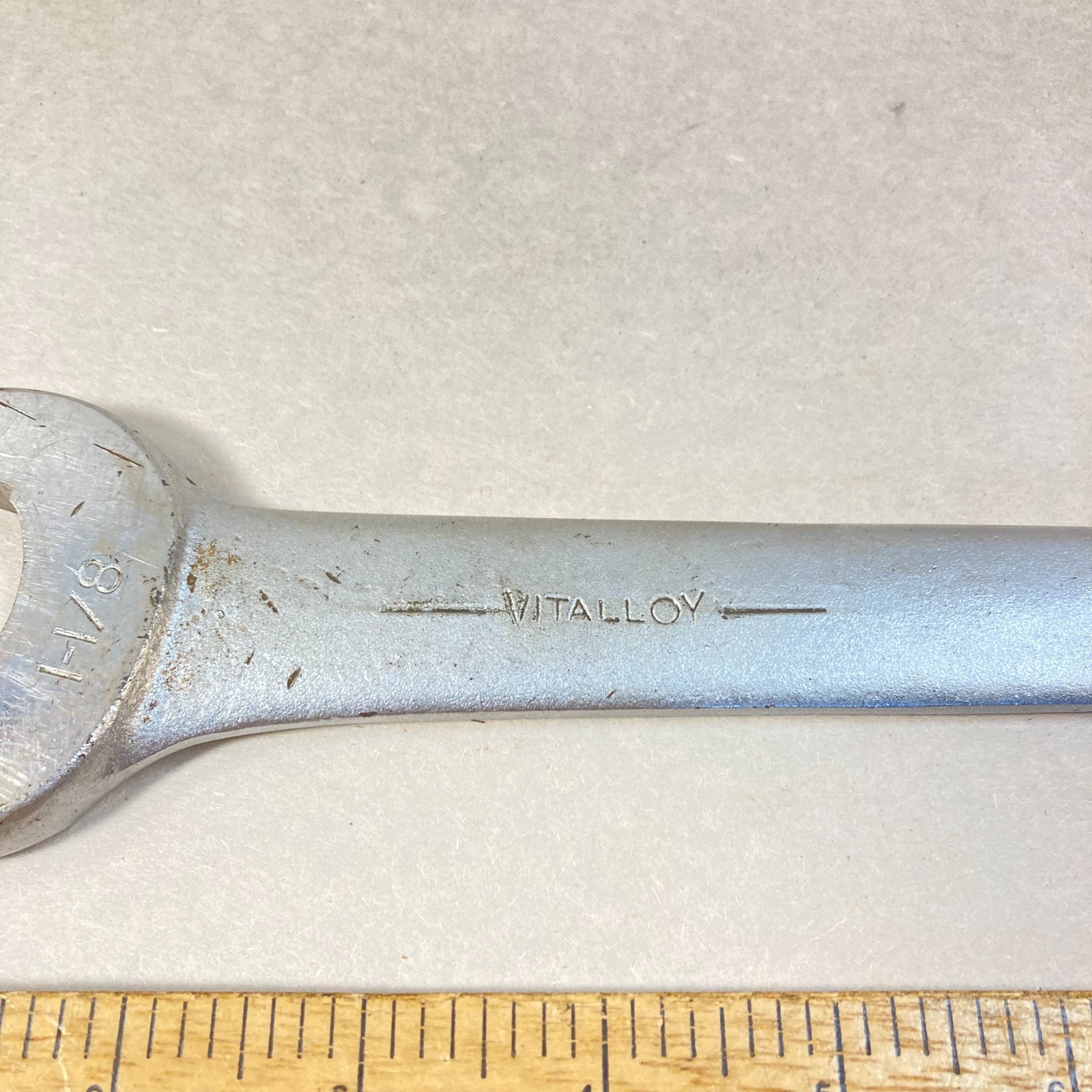 Billings Wrench Open End 1-1/8″-1″ Vitalloy Long Reach #1735 USA