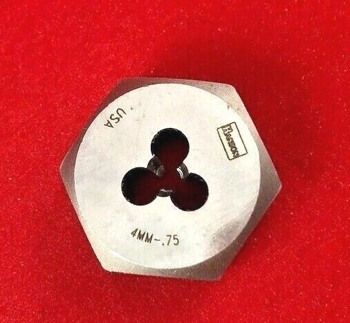 6618 M4 X 0.75 Metric 1″ Hex Die Irwin 9718 4MM Carbon Steel USA RH Rethread
