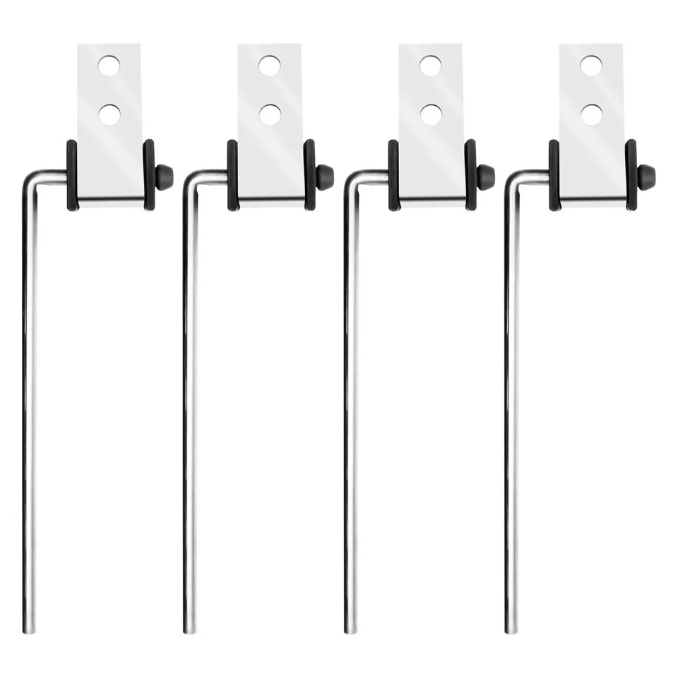 4 Pack Stainless Steel Universal Exhaust Hanger Rod Weld On Bracket 3/8″ Rod …