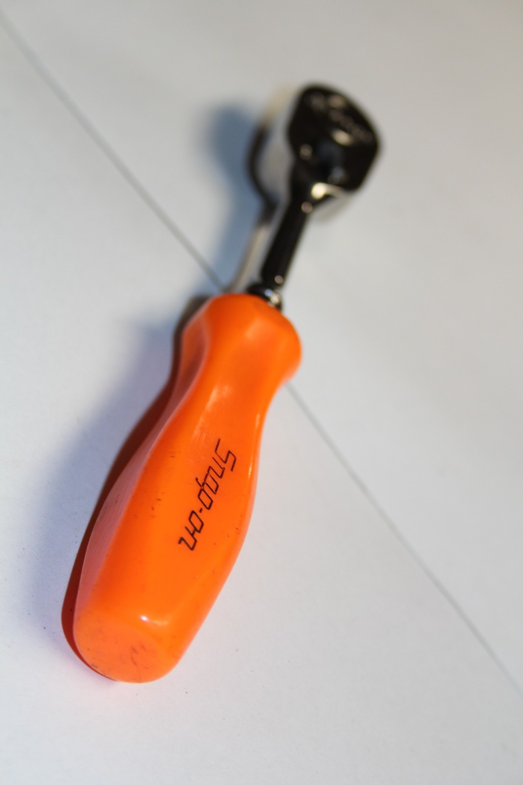 SNAP-ON TOOLS 1/4″ Drive ORANGE Hard Grip Handle Ratchet THLD72 USA