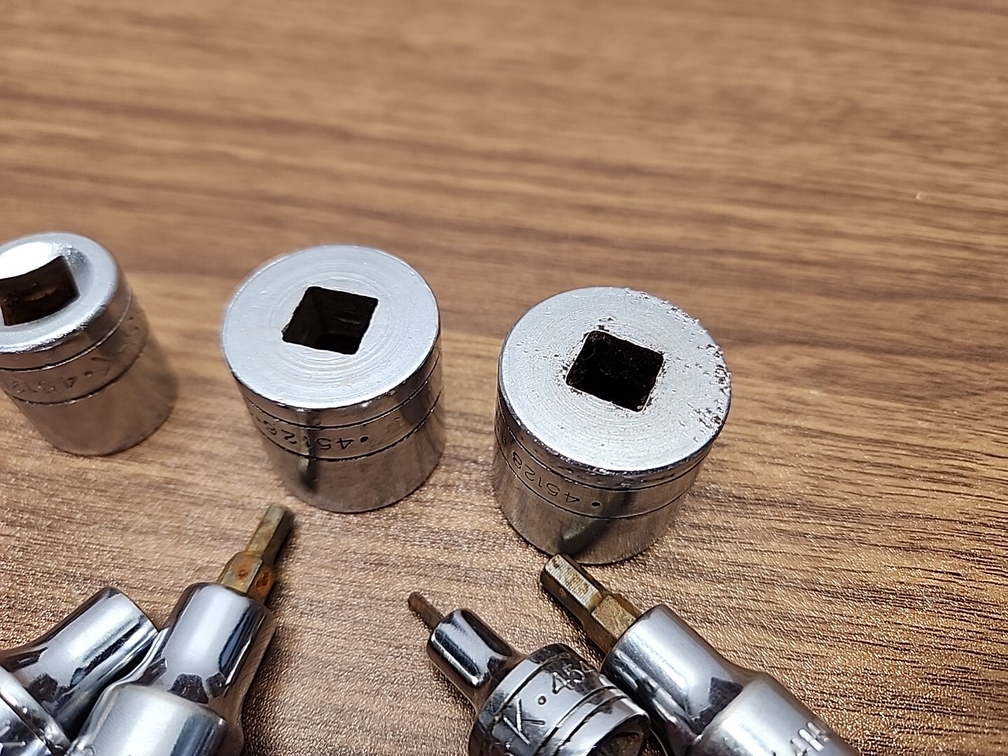 (9) S-K Wayne 3/8″ Drive 12 Point & Specialty SAE Metric Sockets Lot ~ Made USA