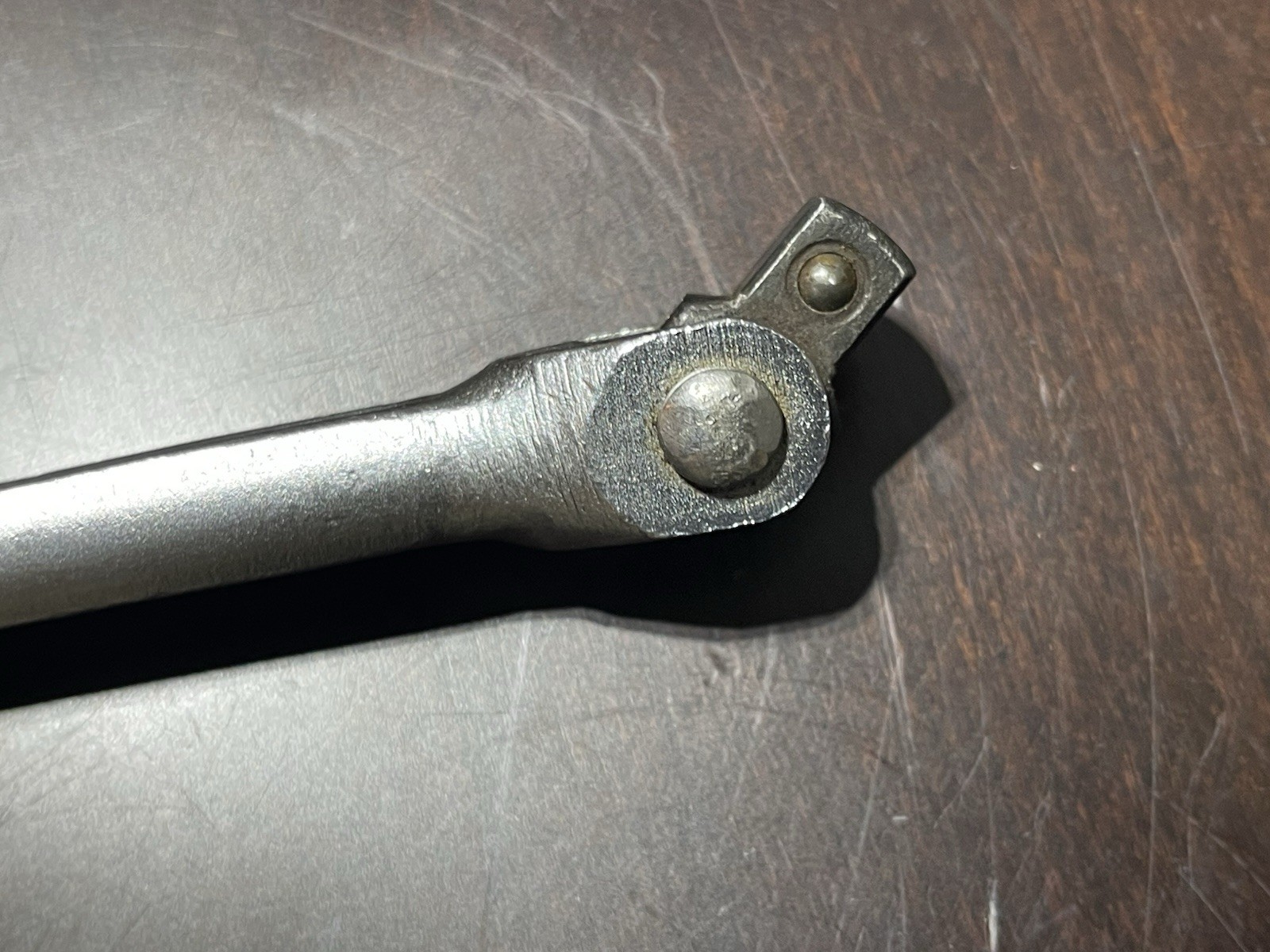 Vintage Craftsman 3/8 inch drive flex head breaker bar, -V- 44363 Forged in USA