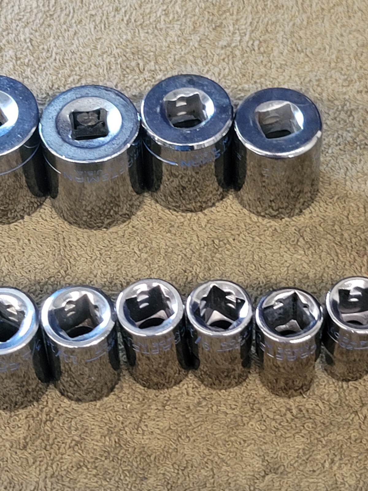 13 Craftsman Sae Socket Set 1/2″ Drive 1-1/4″ to 7/16″ G2 12 Point Tools USA