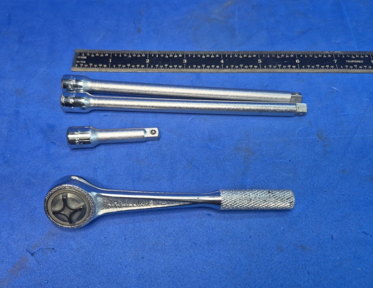 Williams M-52 1/4″ Drive Ratchet With 3 Extensions