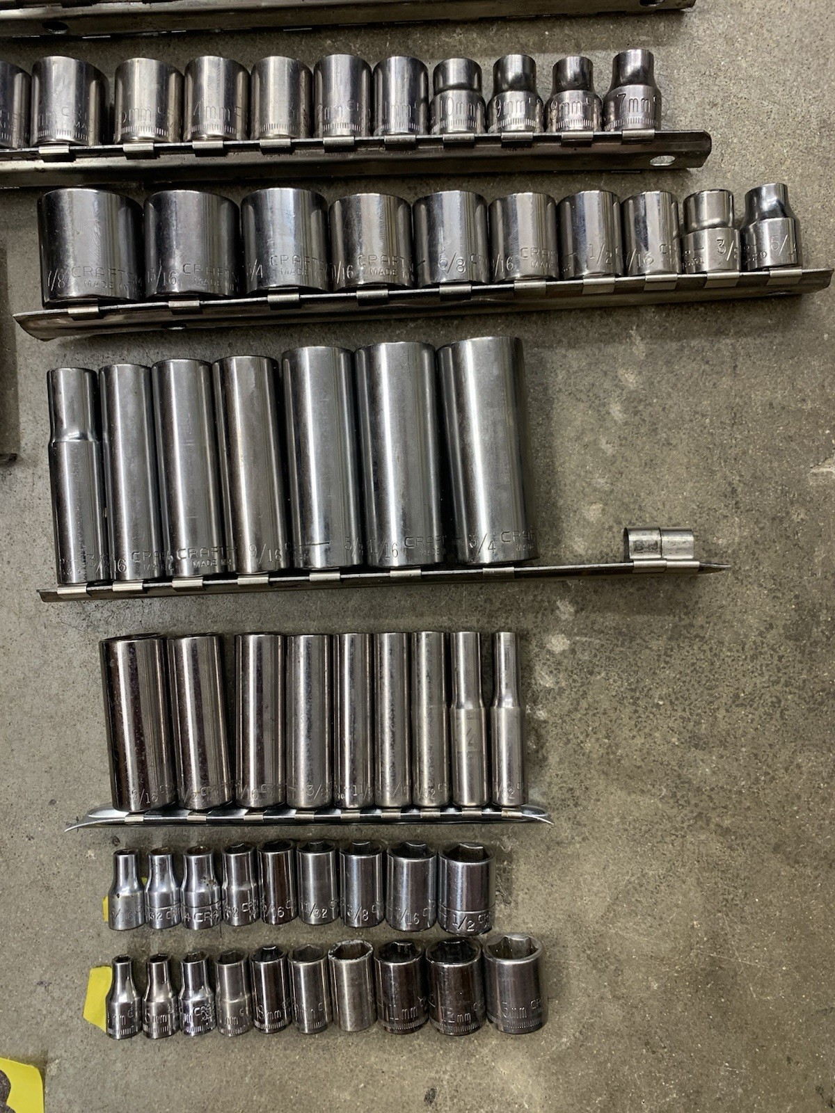 Craftsman 100% USA HUGE Socket Set Collection SAE/ Metric 1/4”, 3/8”, 1/2” [#3]