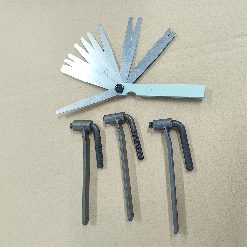 3PCS ATV Motorcycle Engine Valve Screw Adjustment Tool Wrench 8/9/10MM w/Gauge