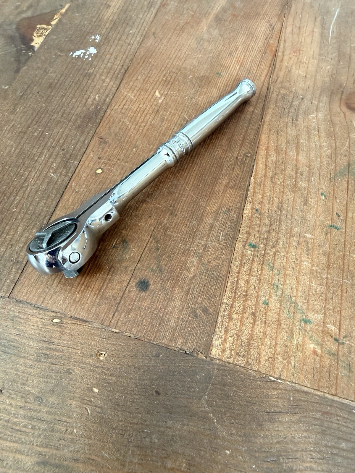 Snap On Tools TM738 1/4″ Drive Swivel Flex Roto Head Ratchet – Made in USA!