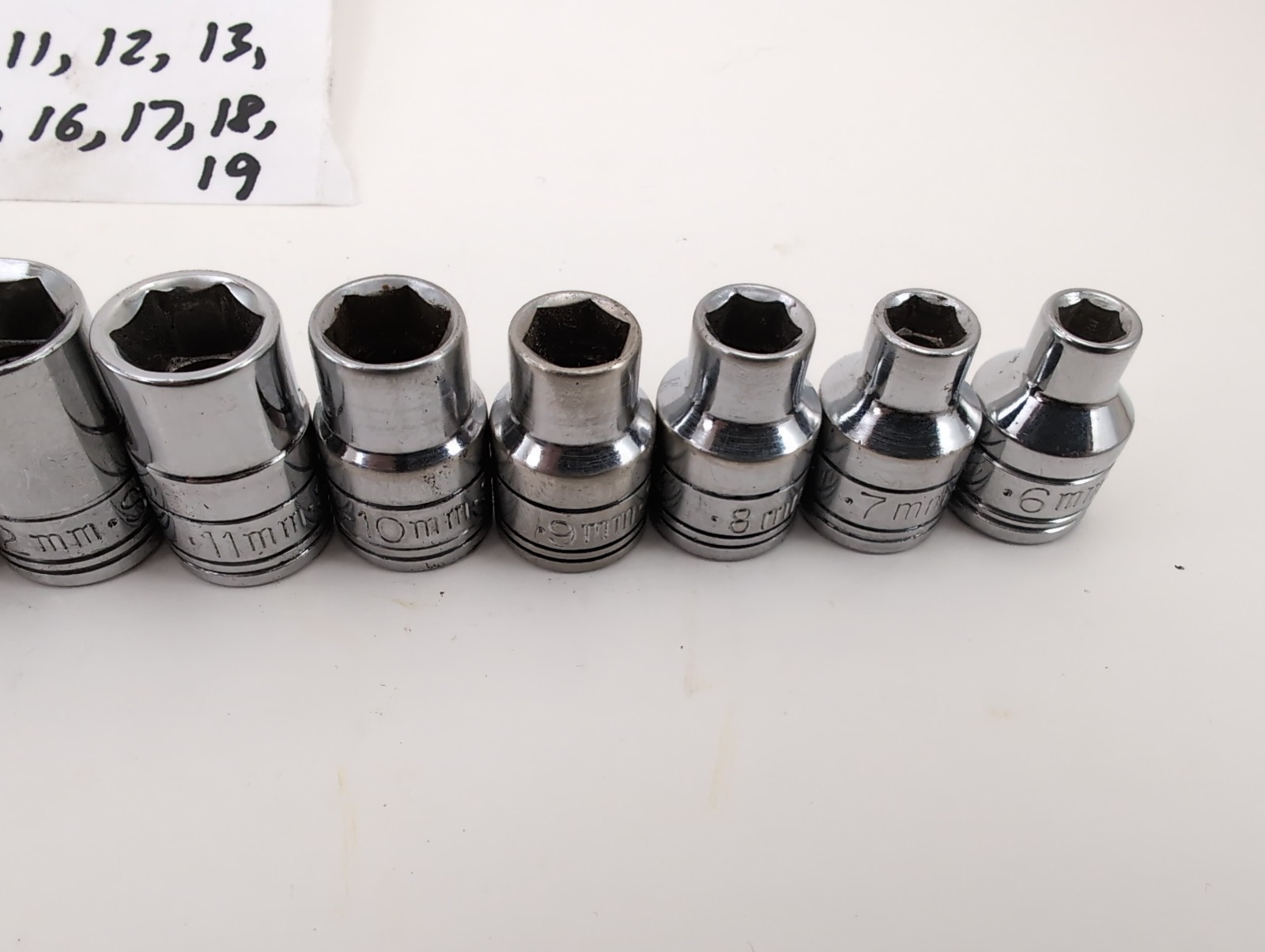 S-K METRIC 3/8″dr 6pt 14pc Set 6mm-19mm – Made in USA – SUPERB!!!