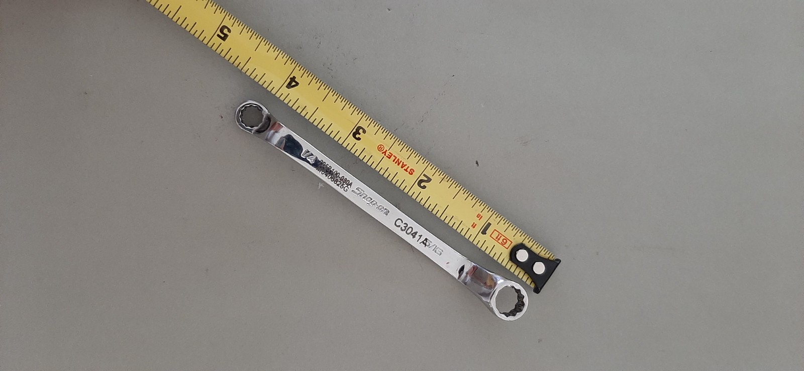 Snap-on XSO810A 1/4″ x 5/16″ 12Pt Short 60° Deep Offset Box Wrench MARKED 627
