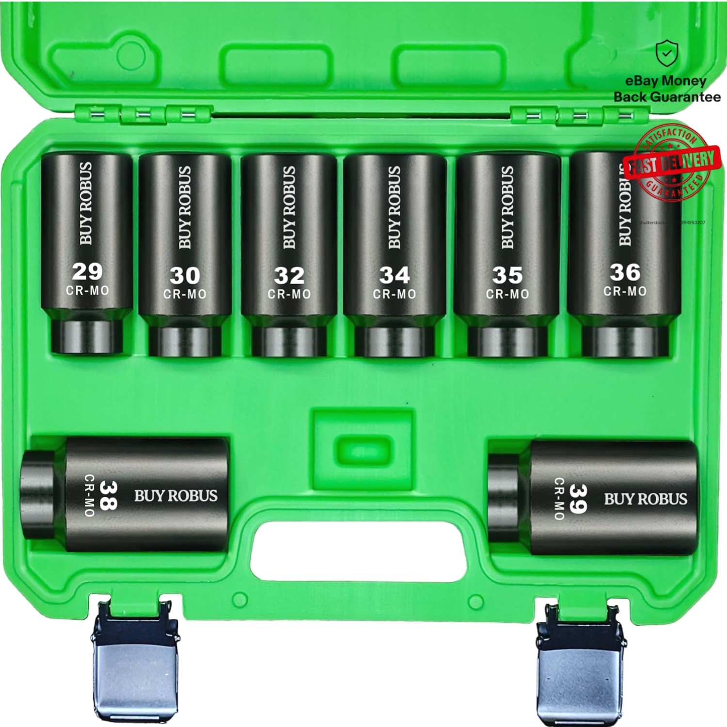 Complete 1/2″ Deep Impact Socket Set – 8-Piece Metric CR-MO Tool Set for Pro Use