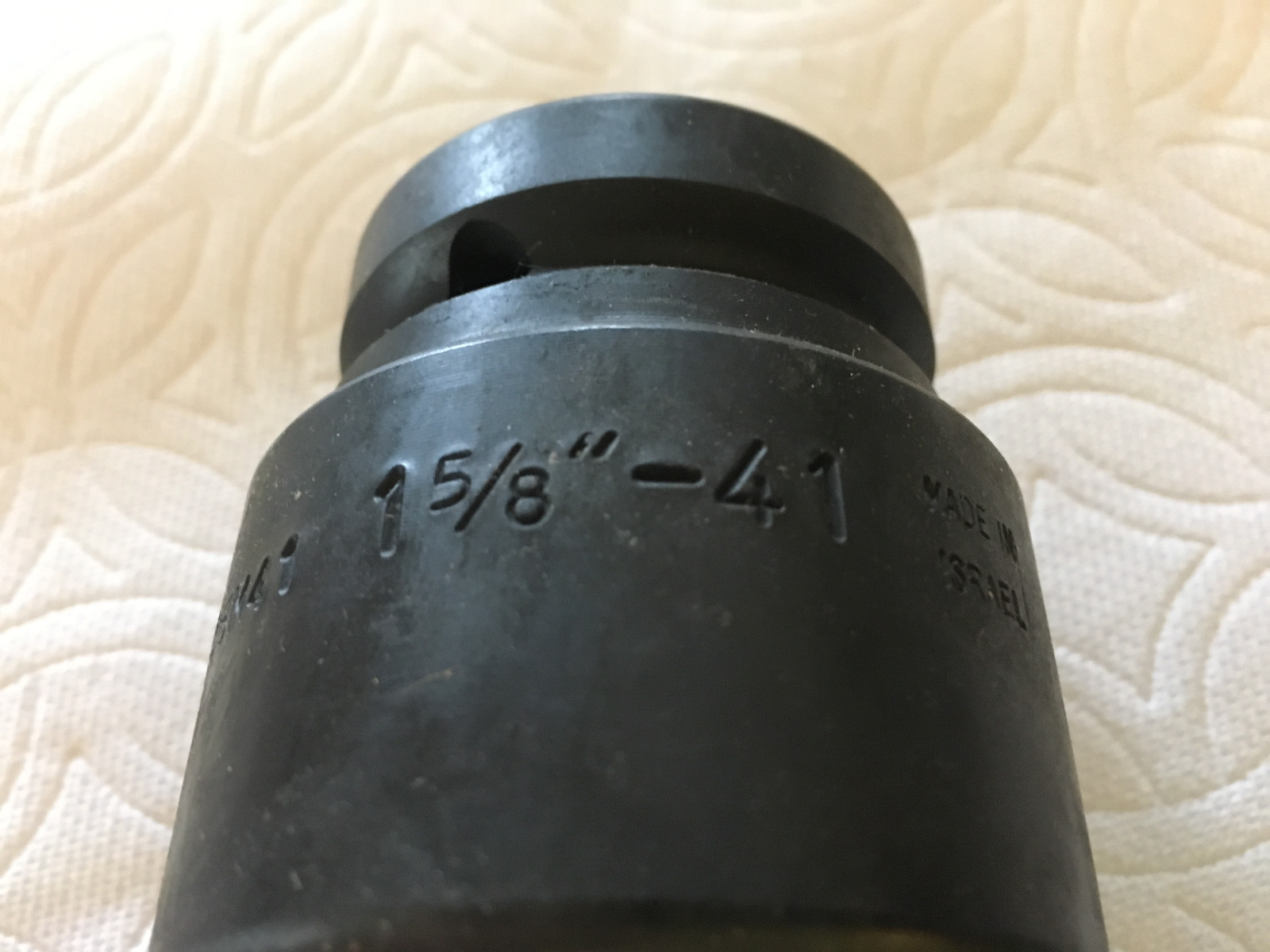 OZAT 1626M41 – 1″ Drive – 6 Point 1-5/8″-41mm Short Impact Socket Black