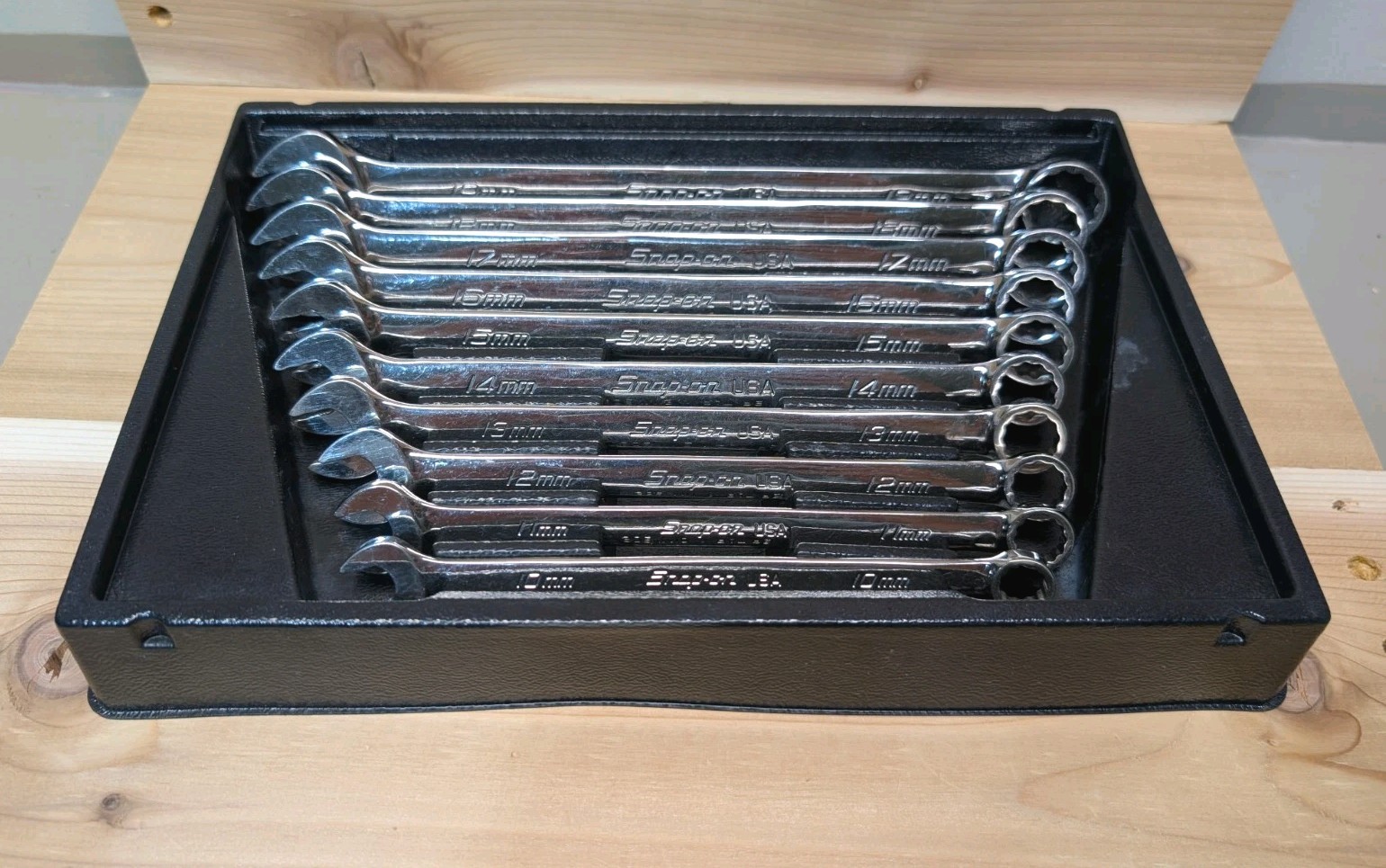 Snap-On soexm710 10 Pc. metric flank drive plus combination wrench set 10-19mm