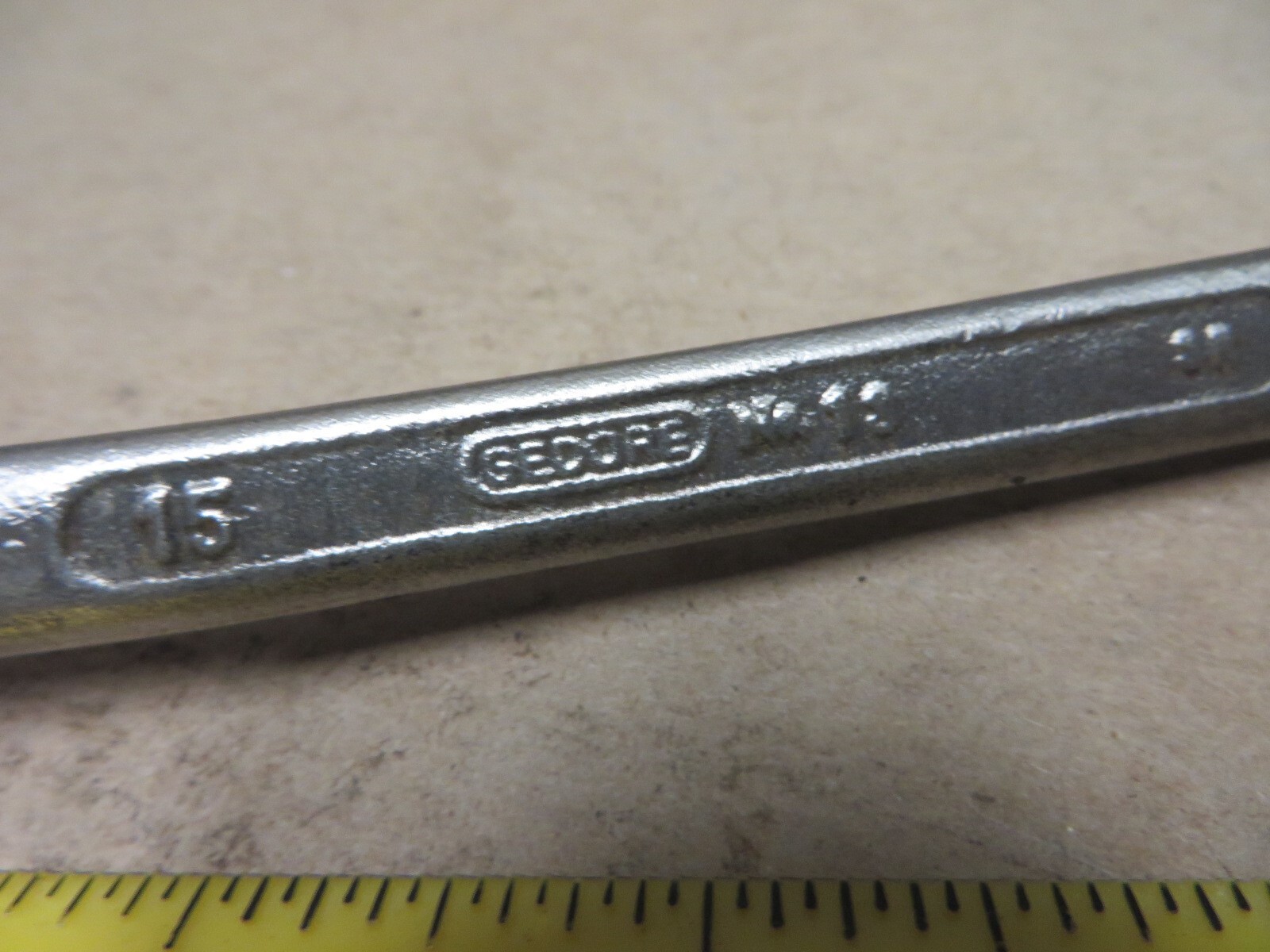 GEDORE 12 POINT OFFSET BOX 14mm x 15mm COMBINATION WRENCH # 13