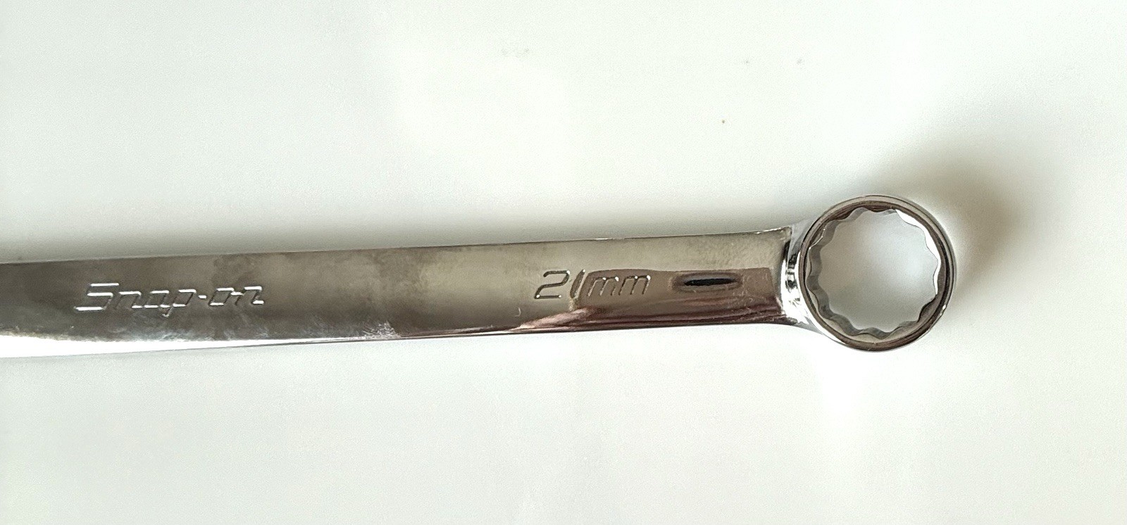 Snap-On Tools USA NEW 21mm Metric Standard 12 Point Chrome Combo Wrench OEXM210B