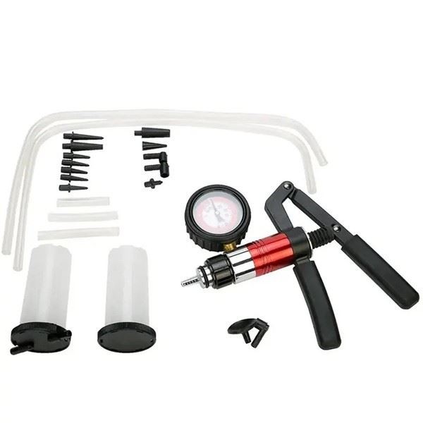 Handheld Automotive Vacuum Pump Tester Kit Sturdy Brake System Bleeding Tool