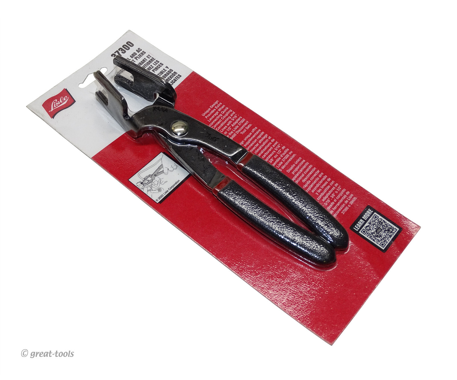 A/C and FUEL LINE DISCONNECT PLIERS – automotive tool – Lisle Tools #37300