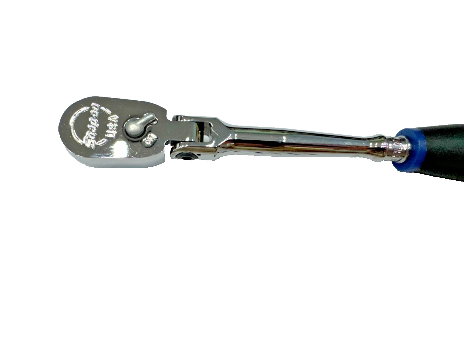 Snap-on Tools BLUE 1/4″ Drive Soft Grip Long Flex Head Ratchet THLF72MB NEW USA