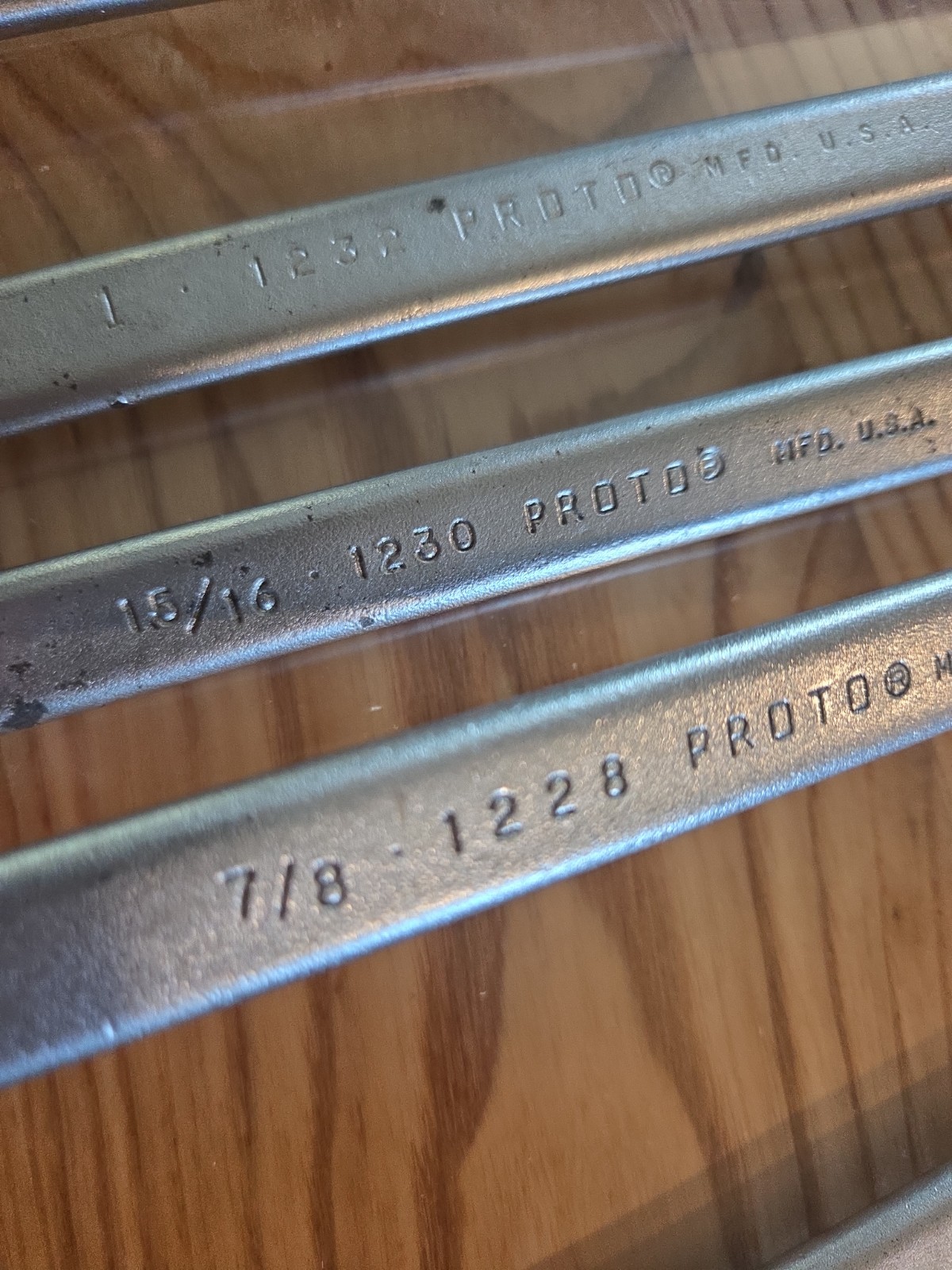 PROTO Professional Combination Wrenches SET 1-1/8″ 1-1/16″ 1″ 15/16″ 7/8″ 13/16″