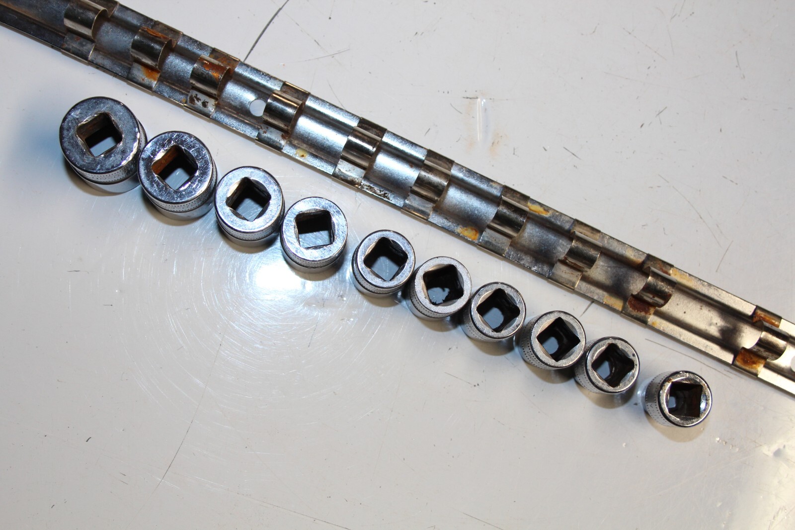 SNAP-ON TOOLS 3/8″ Drive 6-Point Metric Shallow Socket SET 18-9MM 10-pieces USA