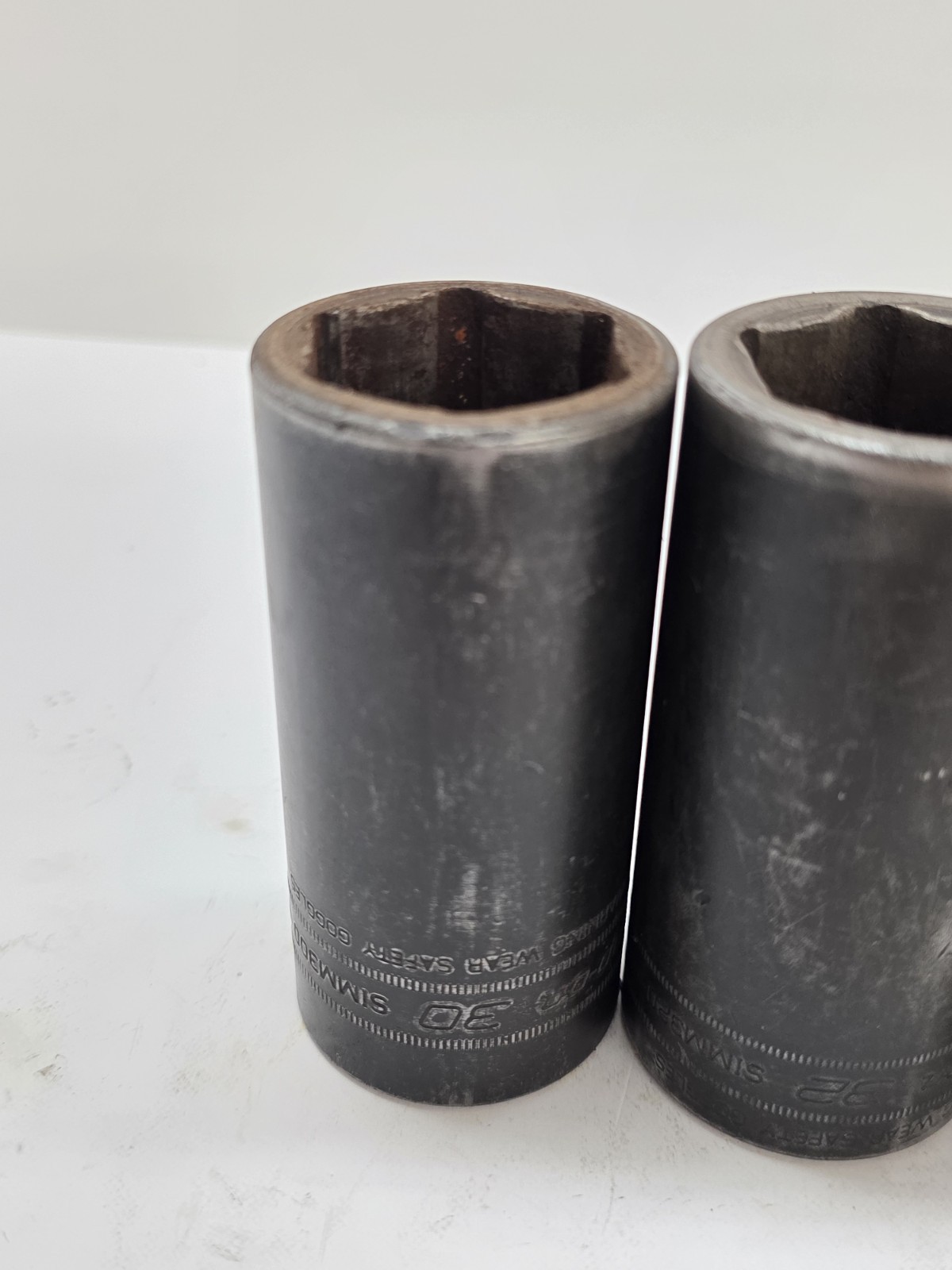 Snap-on 1/2 Drive Sockets 30,32,34,35,36mm Deep Impact 5pc Socket Set Usa