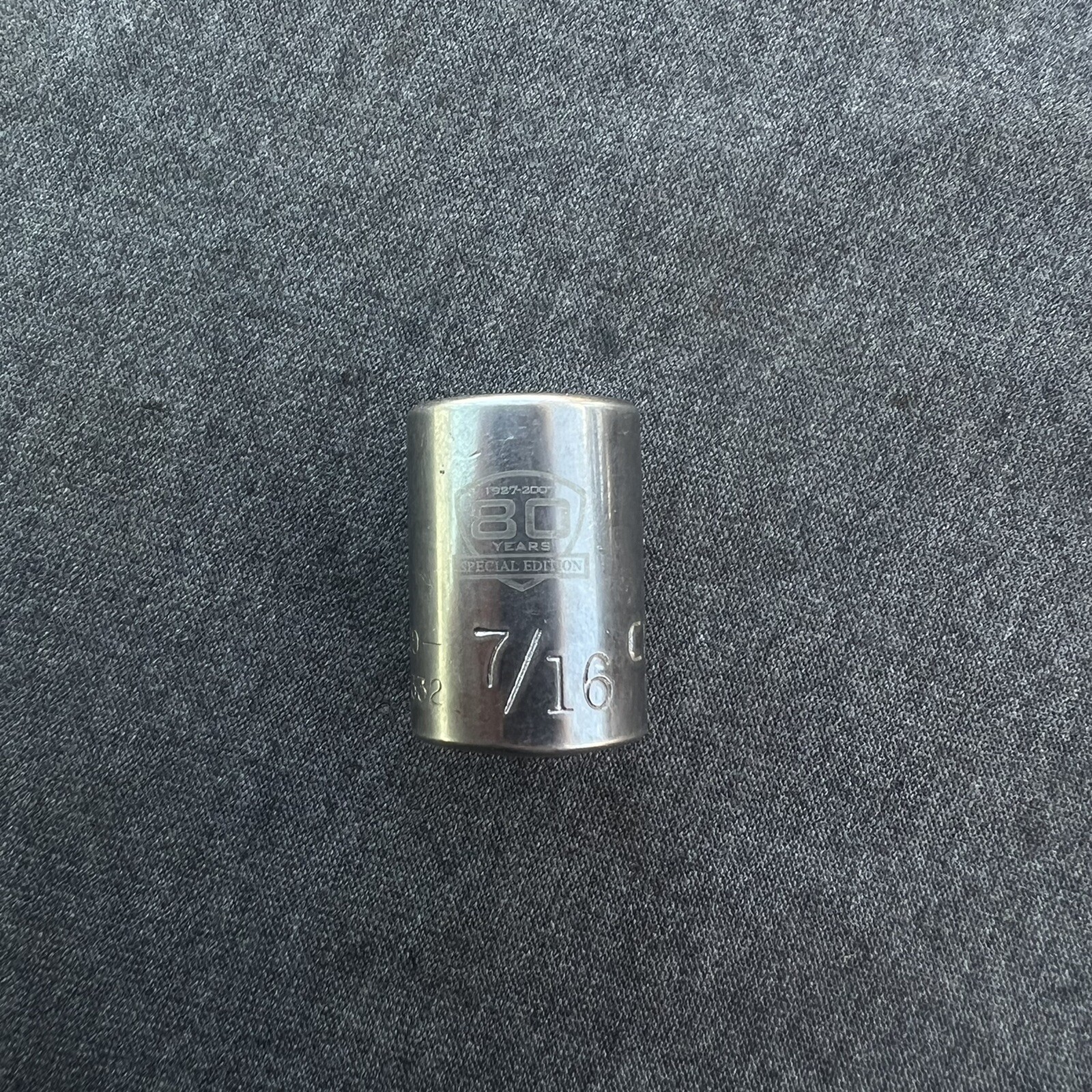 CRAFTSMAN 44332 7/16in. 3/8 Drive 12 Pt Standard Socket G2 Series USA 80 years a