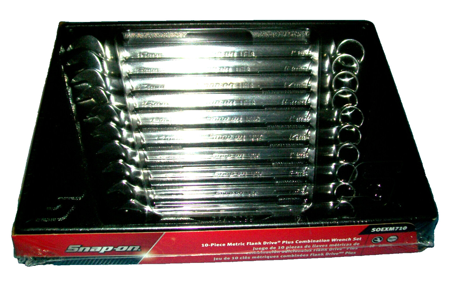 NEW Snap-on™ 10 thru 19 mm 12-point box FLANK drive PLUS Wrench Set SOEXM710