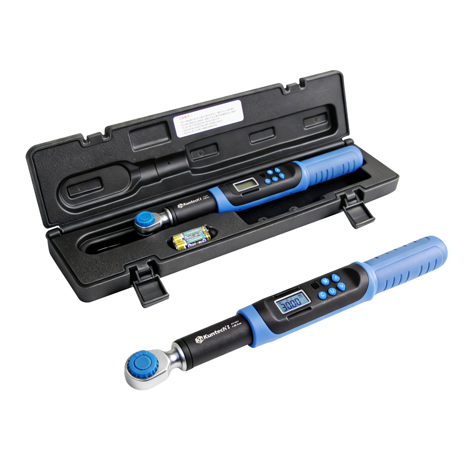 1/4″ Digital Torque Wrench 0.7-15 Ft.lb/1-20 N.m w/ LED Display Buzzer for Auto