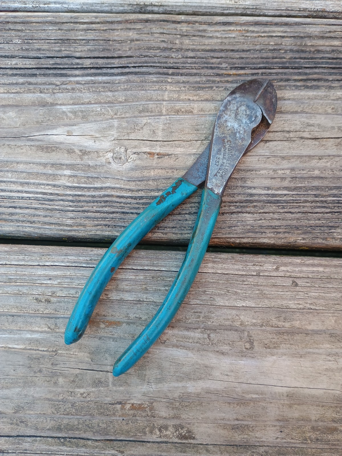 Vintage Channellock 7″ Diagonal Cutting Pliers No 337 Meadville PA USA