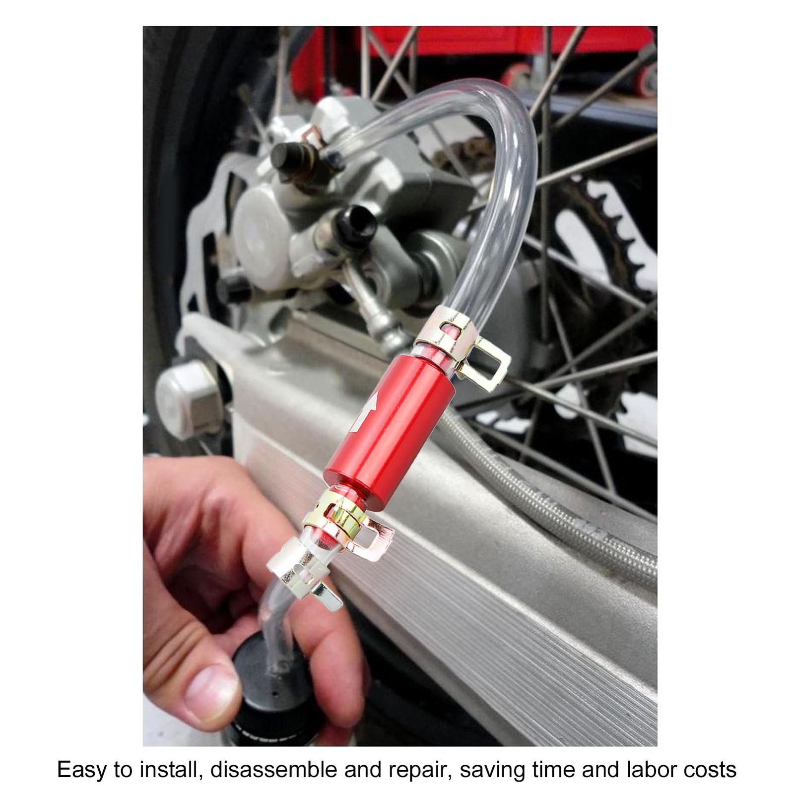 »1 Pair Brake Bleeder Hose 6MM Long Lasting One-Way Check Valve