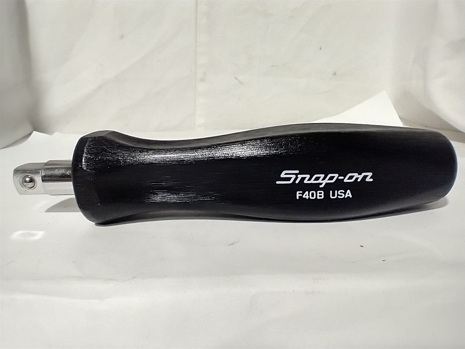 Snap On F40B 3/8” drive 5-15/16” hard handle stubby shank driver black new USA