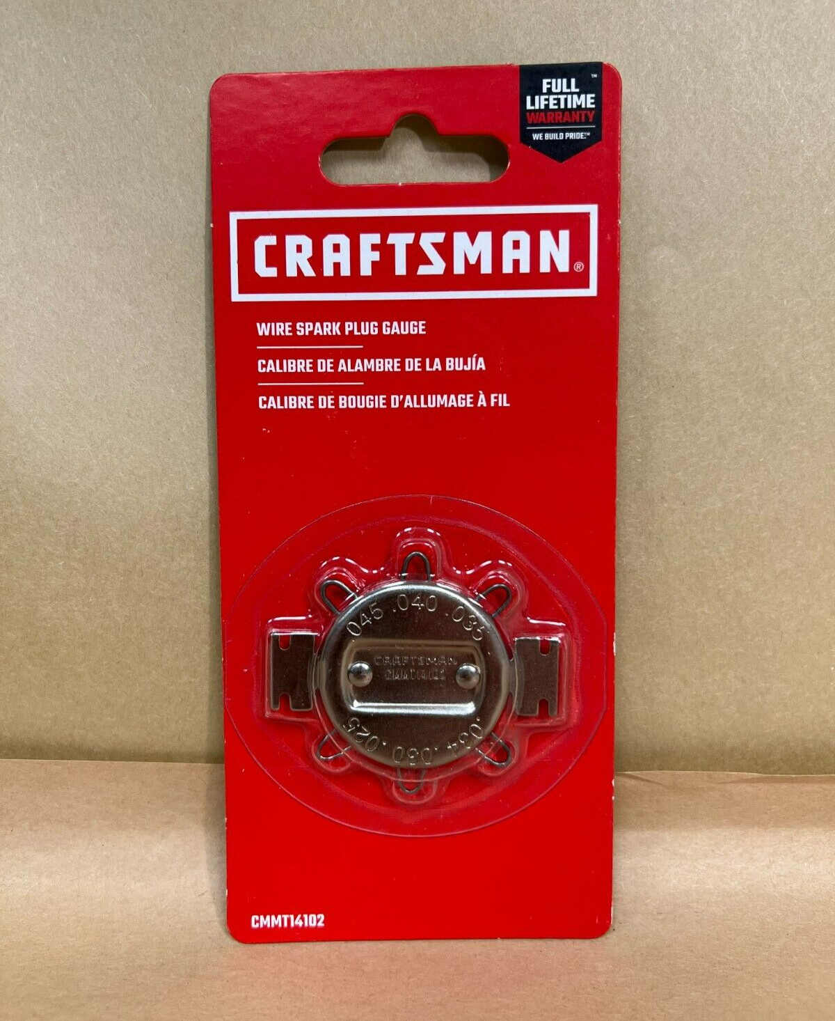 Craftsman 6-Gap Spark Plug Gauge (.025″ to .045″) – Part # 40816