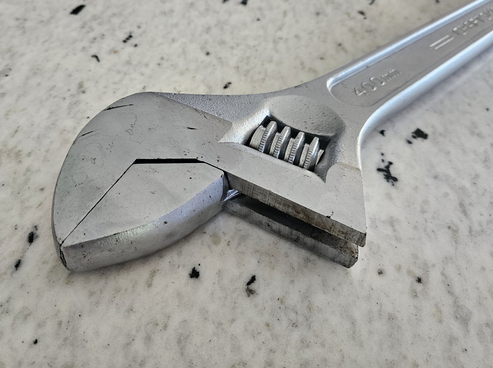 VTG CRAFTSMAN 16 INCH (400MM) NO. 44606 ADJUSTABLE WRENCH FORGED MADE IN USA