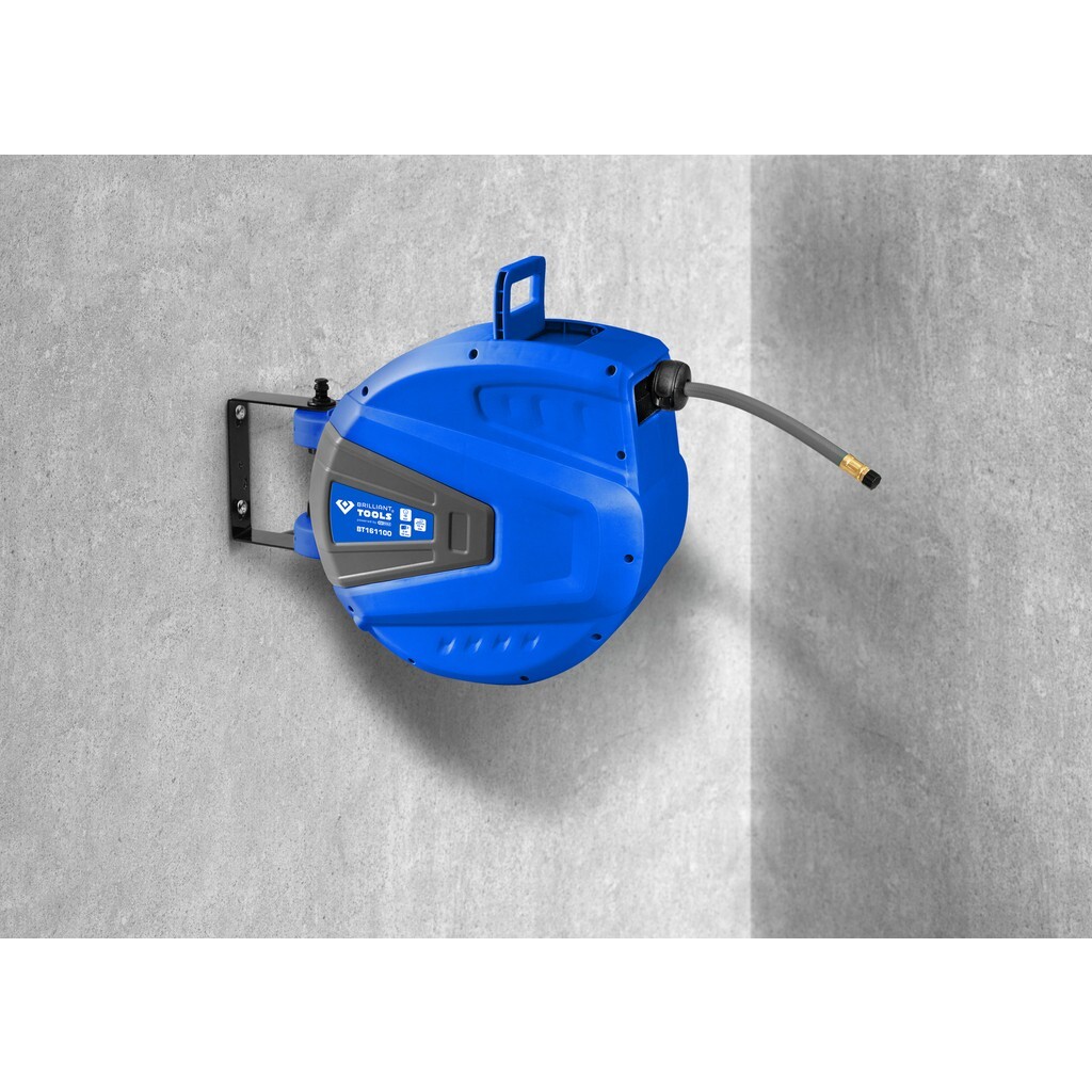 Brilliant tools Automatic Air Hose Reel, Ø 10mm x 15m