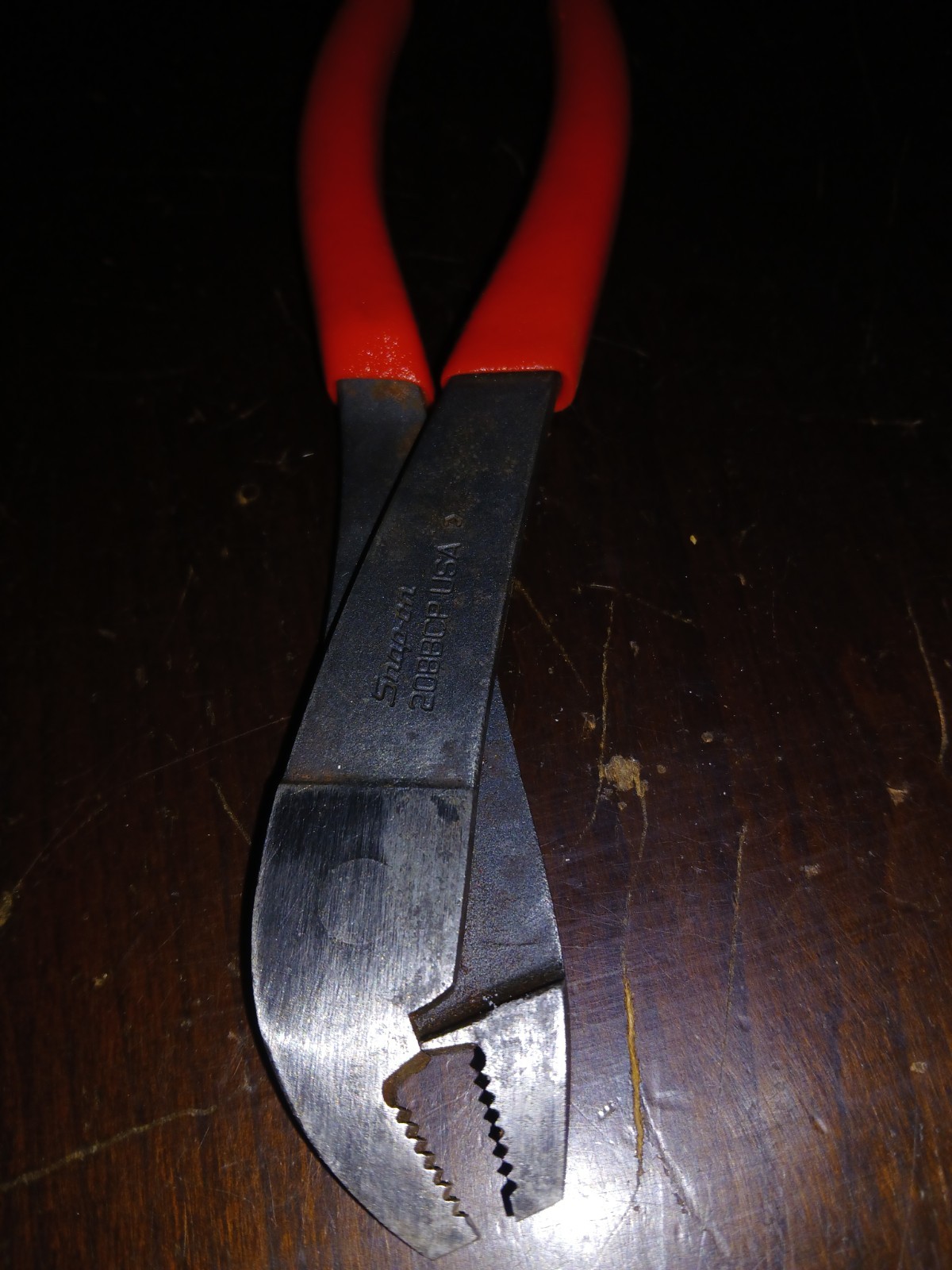 Snap-On Tools USA 208BCP Battery Terminal Pliers Side Mount USA Red Grip