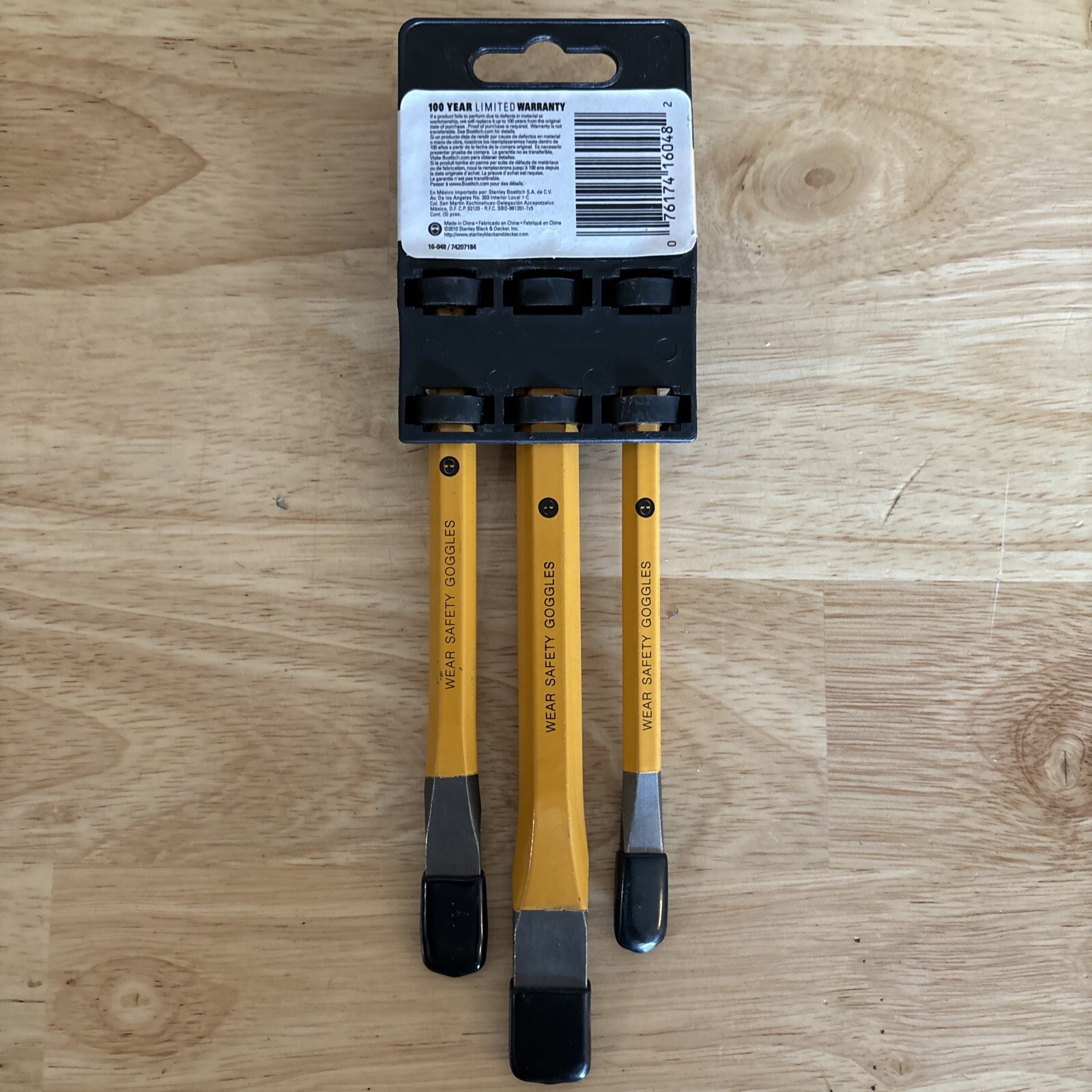 Stanley Bostich Cold Chisel Set 3pc 3/8″ 5/8″ 5/8″ 16-048 NEW