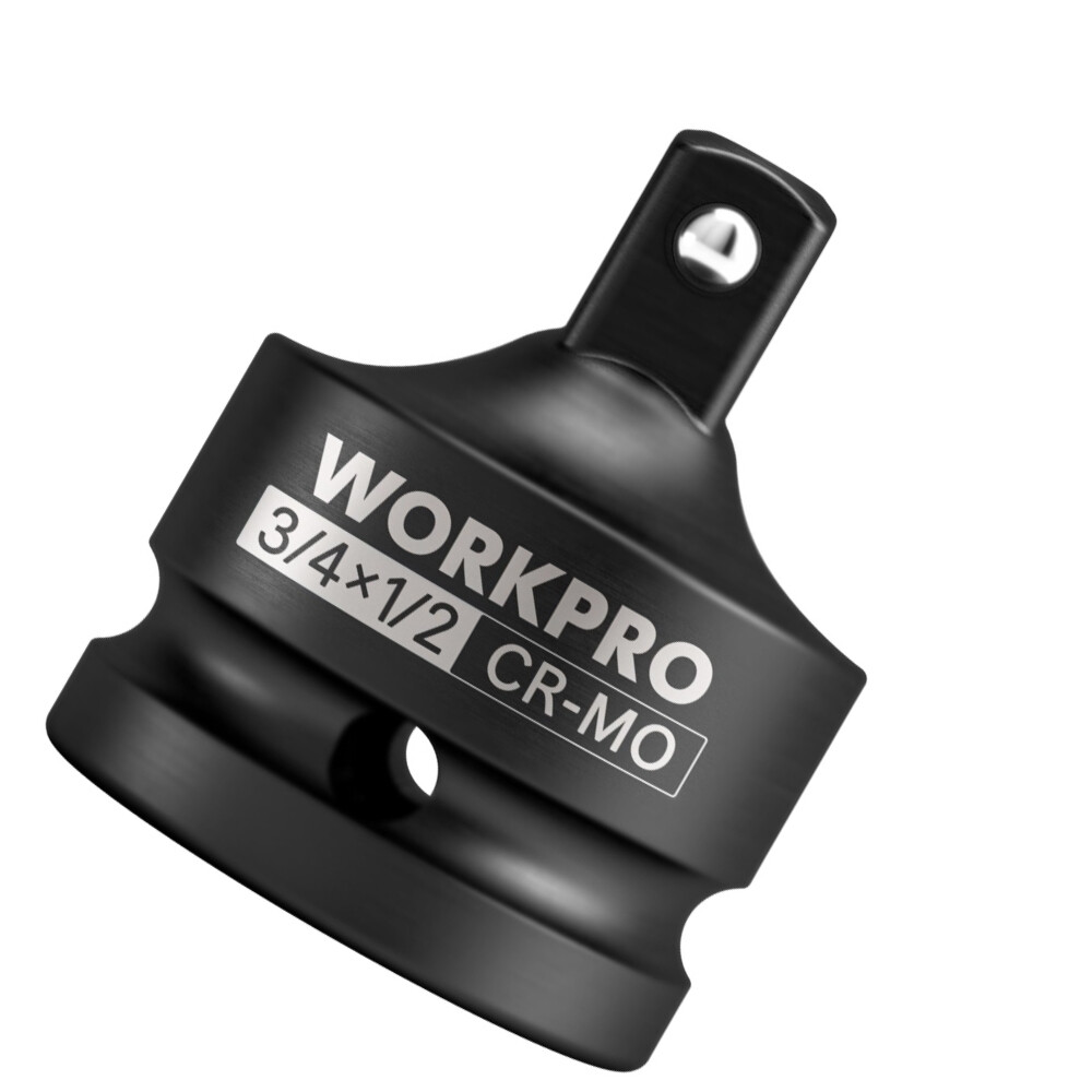 WORKPRO 3/4″ F to 1/2″ M Impact Socket Adapter Cr-Mo Steel Socket Adapter Set US