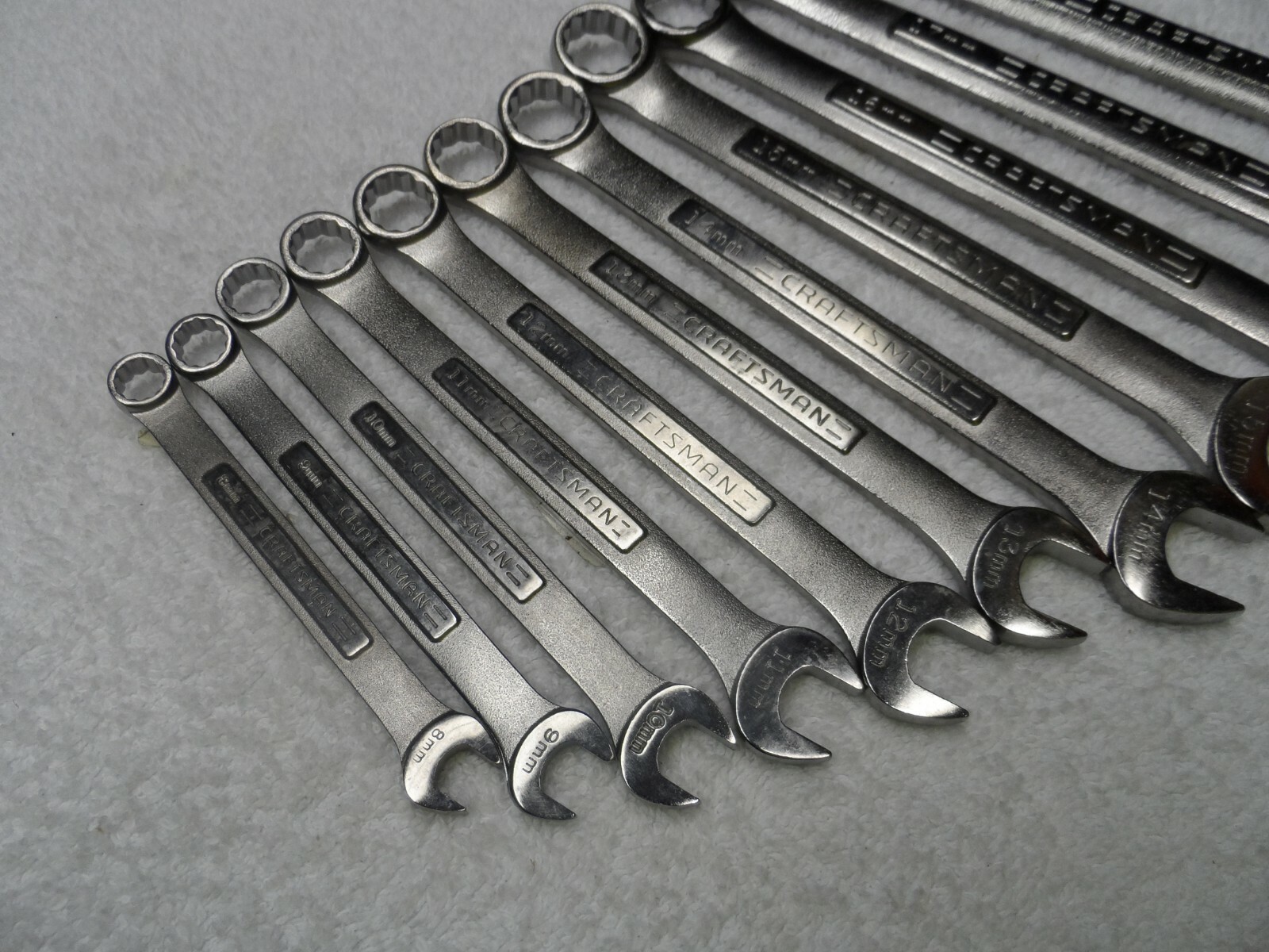 Craftsman Metric MM Combination Wrench Set, USA NOS, 12 pt, 8 to 18mm – 11 pcs