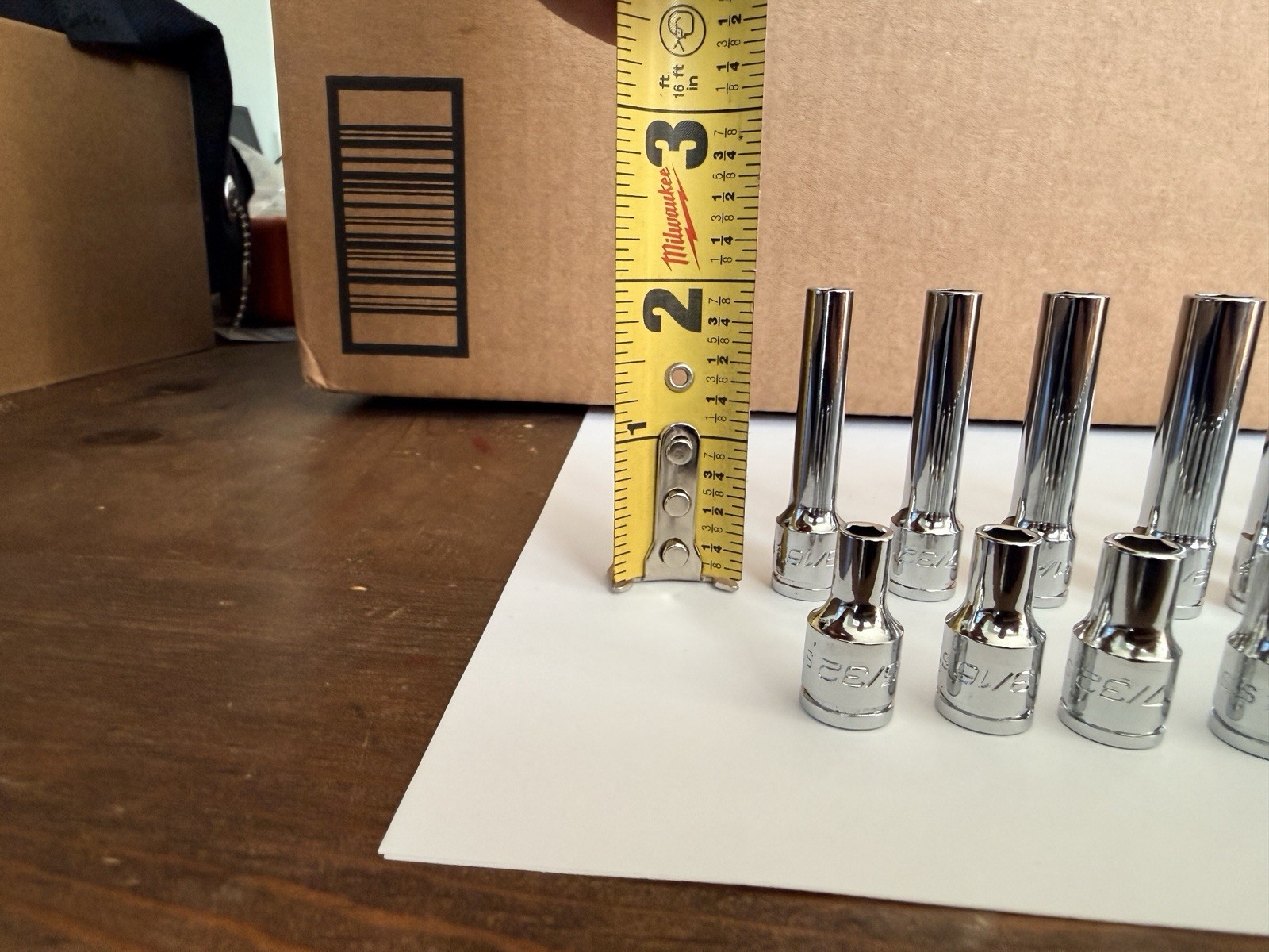 ICON Professional 1/4” Drive 6Pt SAE Shallow/Deep Socket Chrome-Choose Size SAE