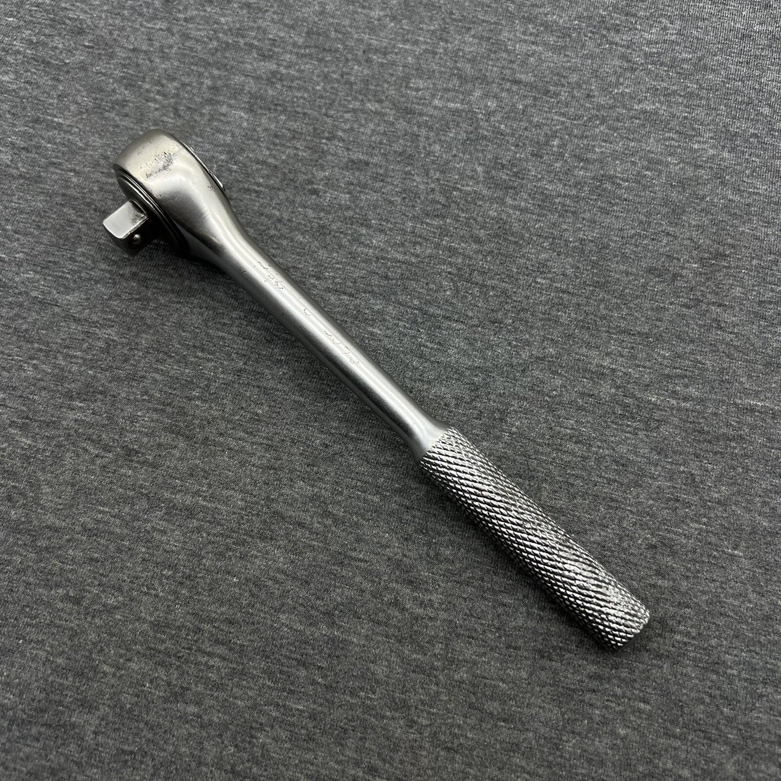 Vintage Thorsen Tools 3/8″ Drive Ratchet 7.5” Long Knurled Handle 77JC USA