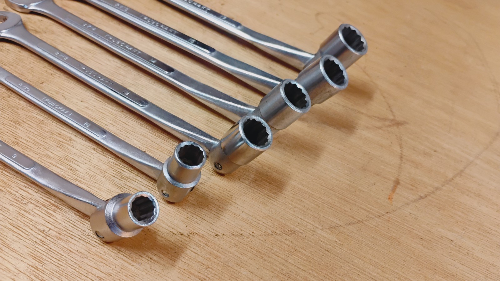 Vintage 6Pc TRUECRAFT Metric,Saltus,Flex Head Wrench Set 12 Pt. 17,15,14,13,10,9
