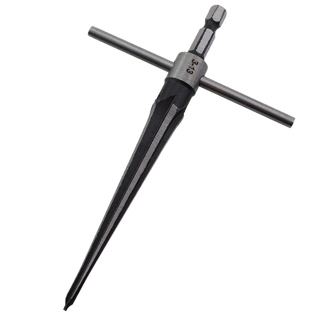1 Set Carbon Steel Taper Reamer Set of Four Hexagonal Shank Woodworking